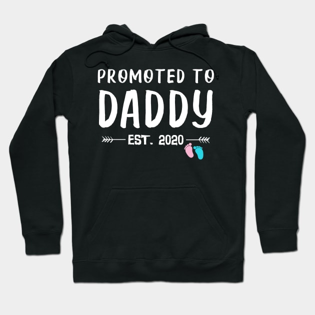 Promoted To Daddy Est. 2020 Funny Father's Day Gifts Hoodie by uglygiftideas